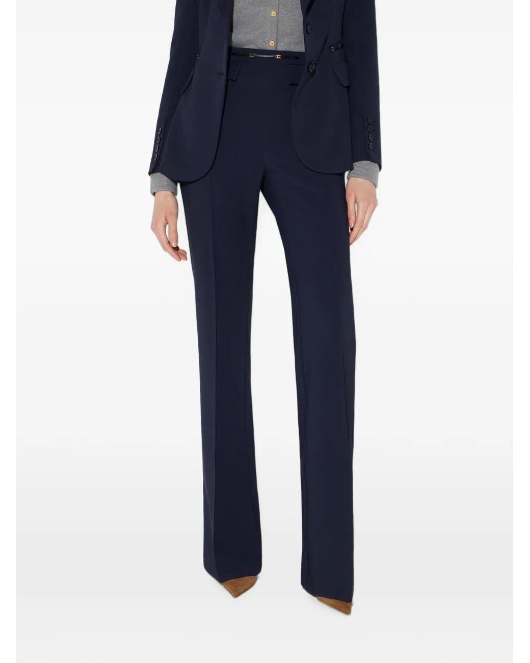 Elisabetta Franchi Blue Trousers