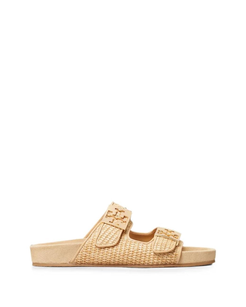 Tory Burch Metallic Mellow Raffia Sandals