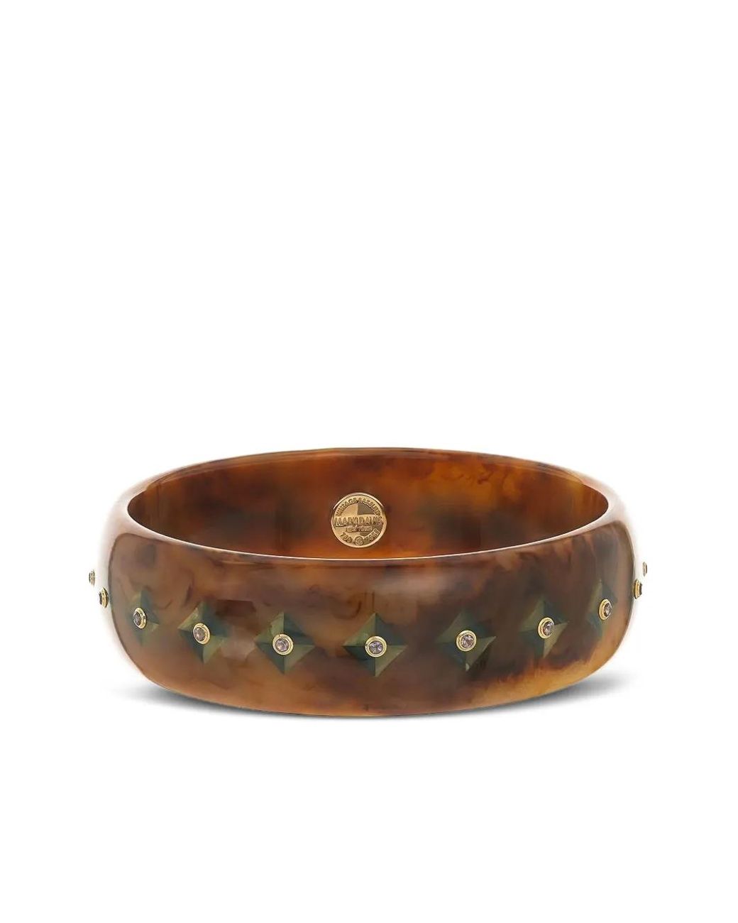 Mark Davis Brown 18K Bakelite Bracelet