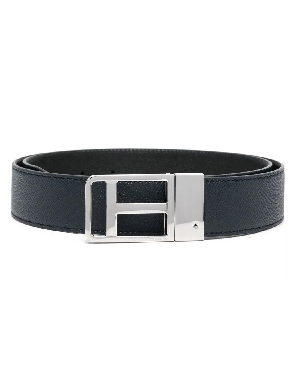 Tom Ford Black Ceinture En Cuir À Boucle for men