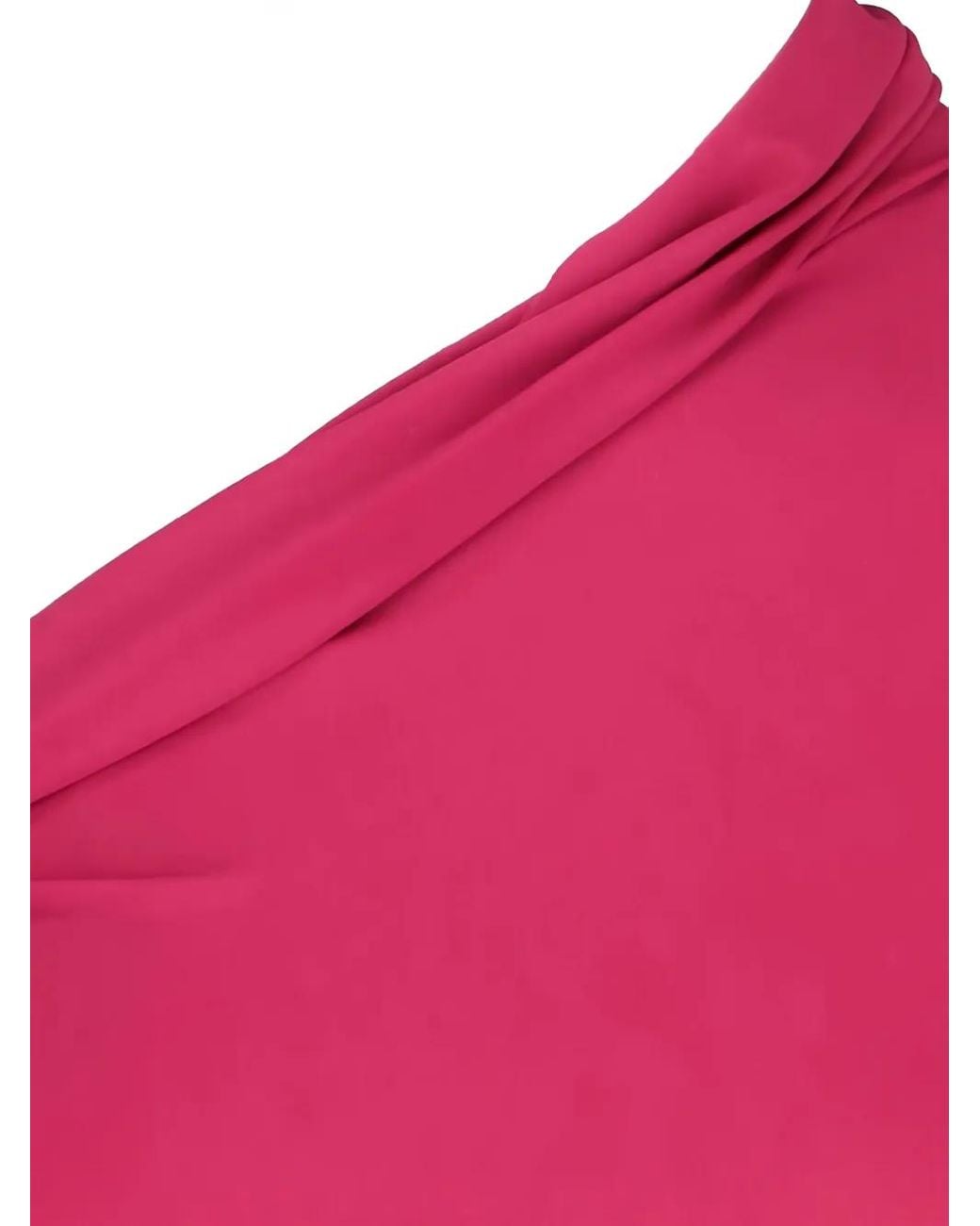 Rick Owens Pink One-Shoulder Swimsuit