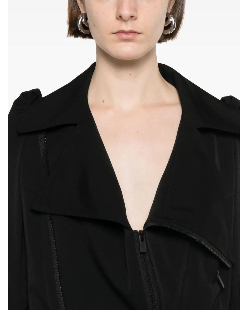 Yohji Yamamoto Black Wool Biker Jacket