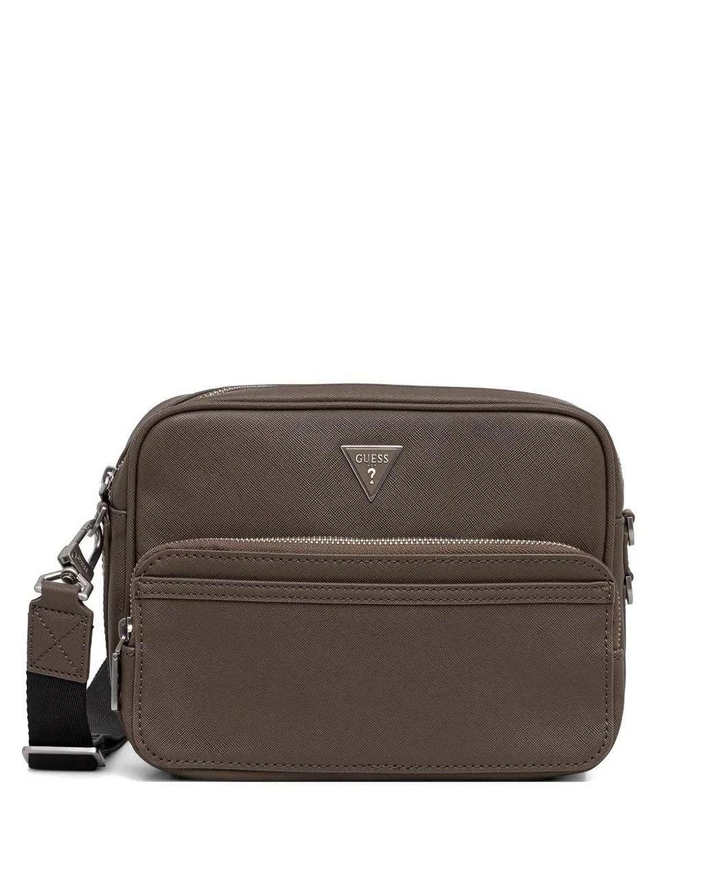 Guess Brown Milano Mini Crossbody Bag for men