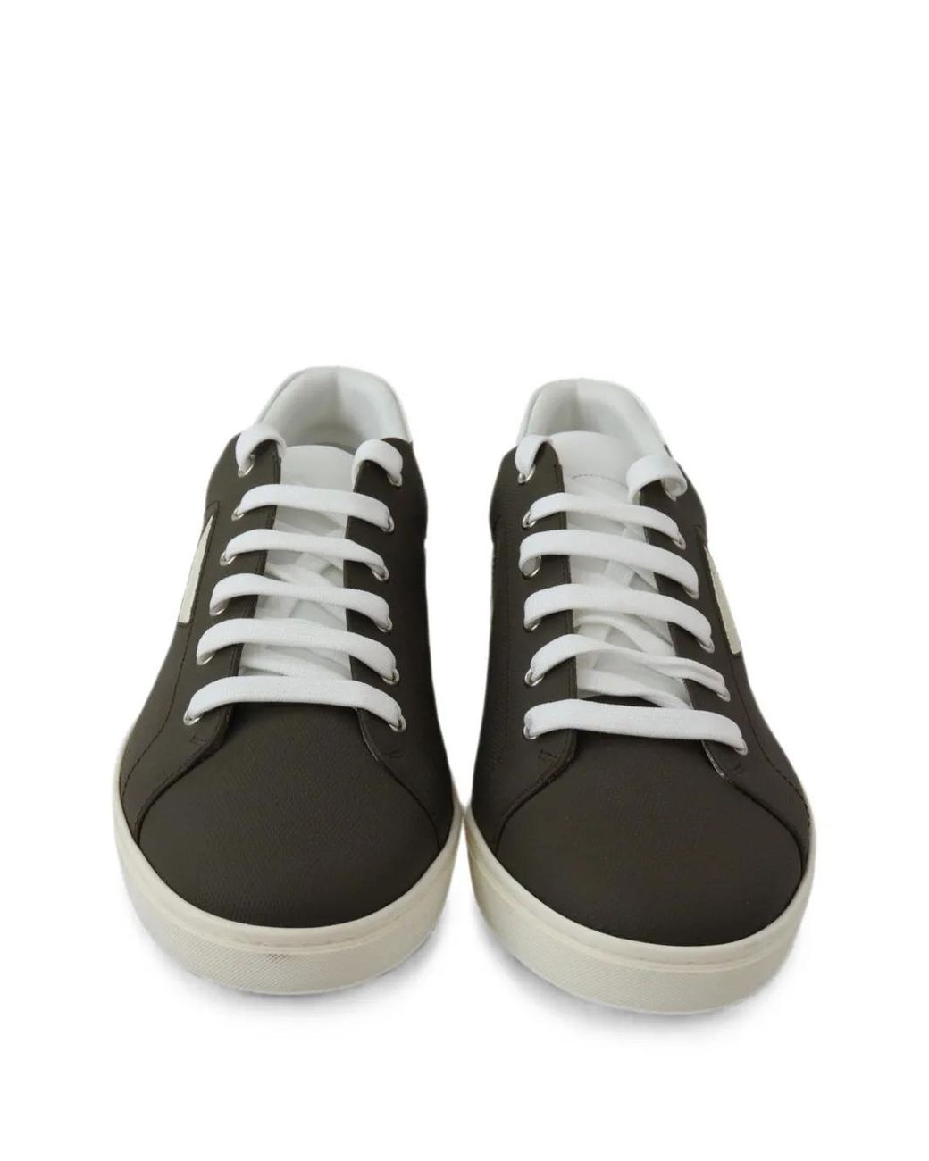 Dolce & Gabbana Black Logo-Plaque Low-Top Sneakers for men