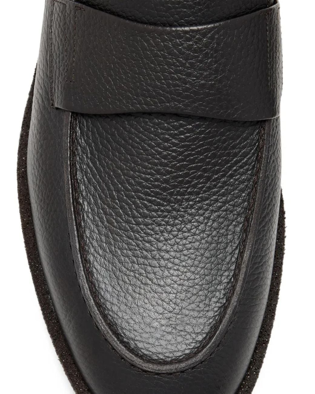 Neil Barrett Black Almond-Toe Loafers for men