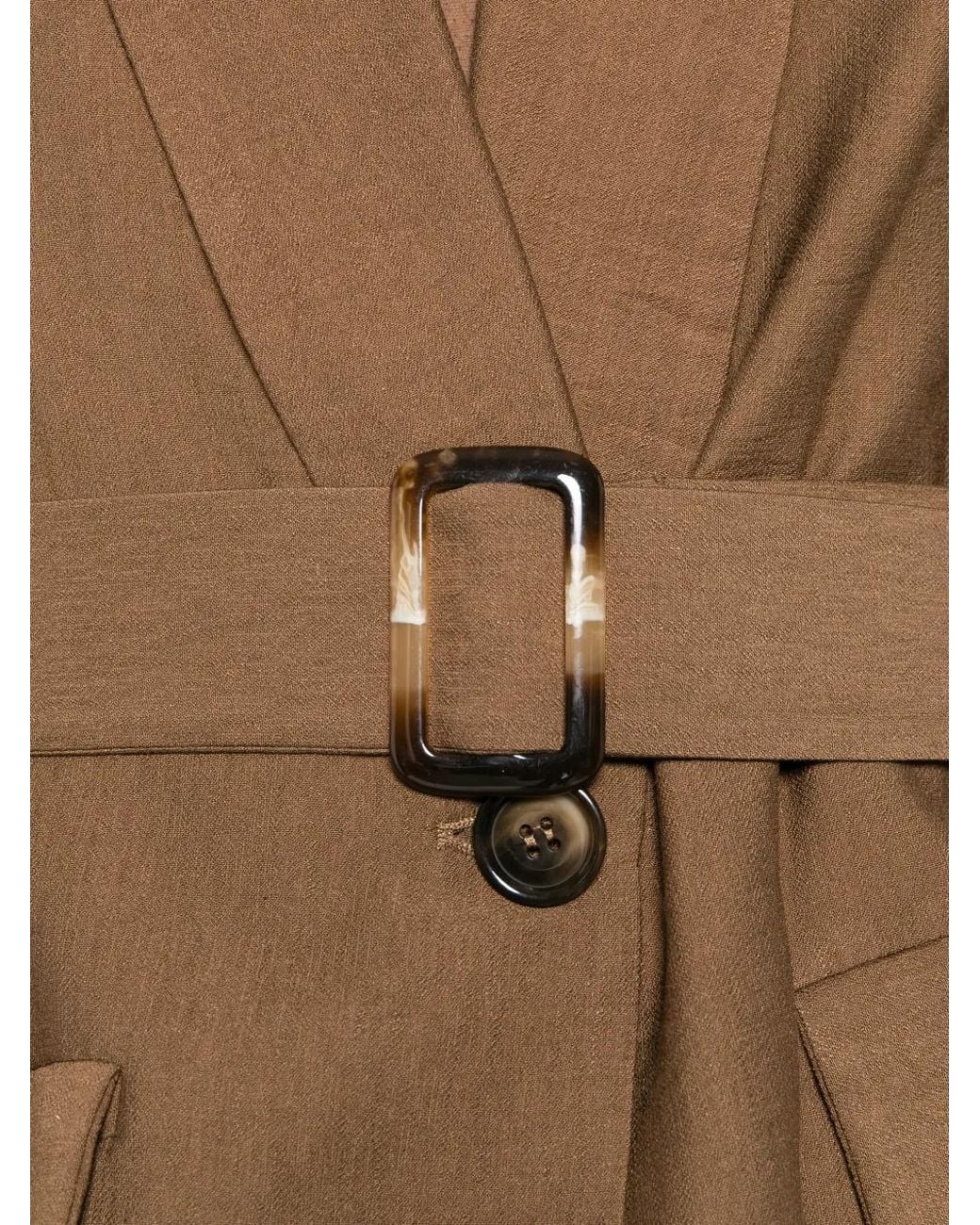 Dixie Brown Belted Epaulette Jacket