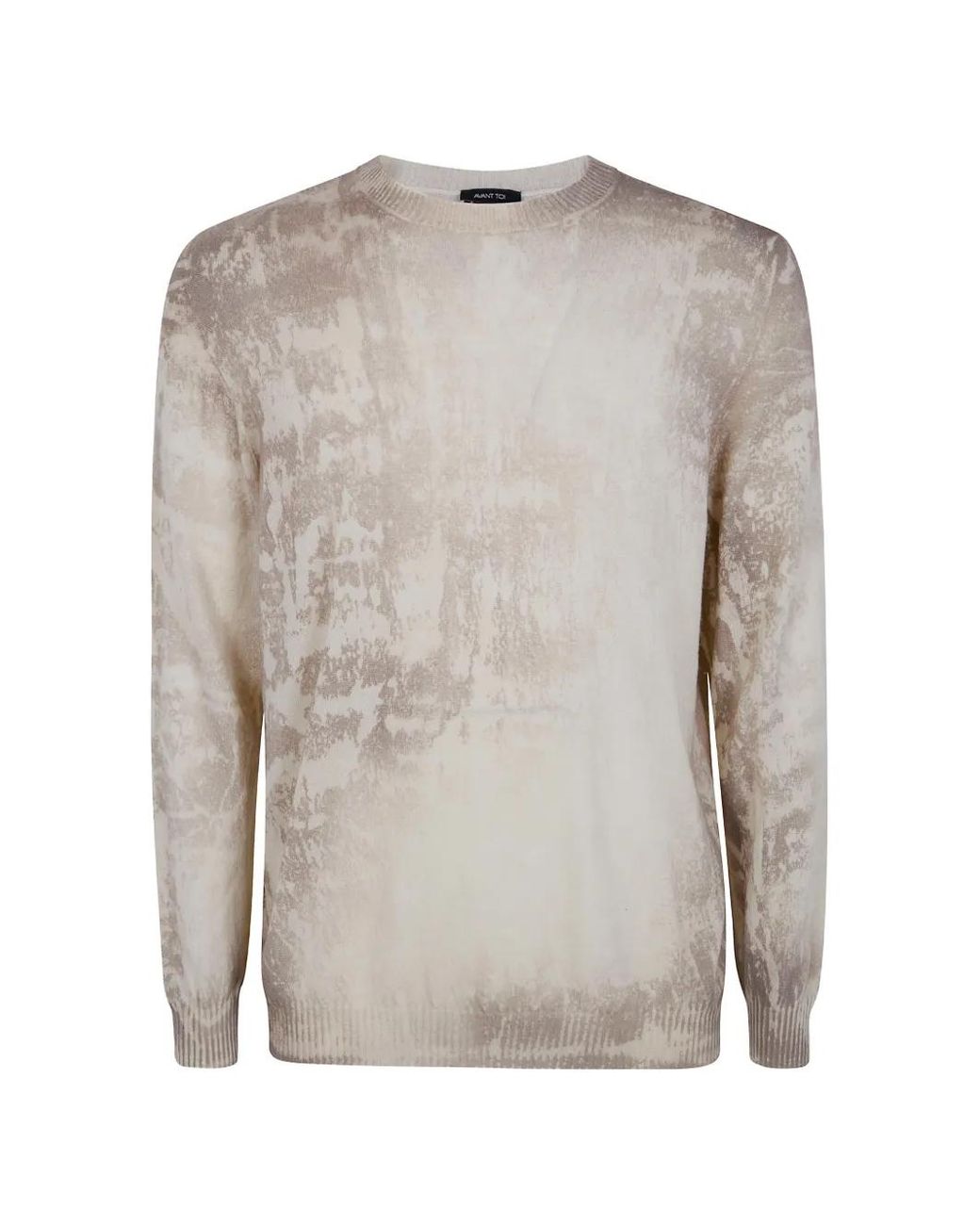 Avant Toi Gray Patterned Sweater for men