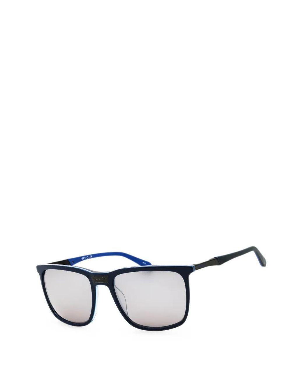 Spyder Black Rectangle-Frame Sunglasses for men