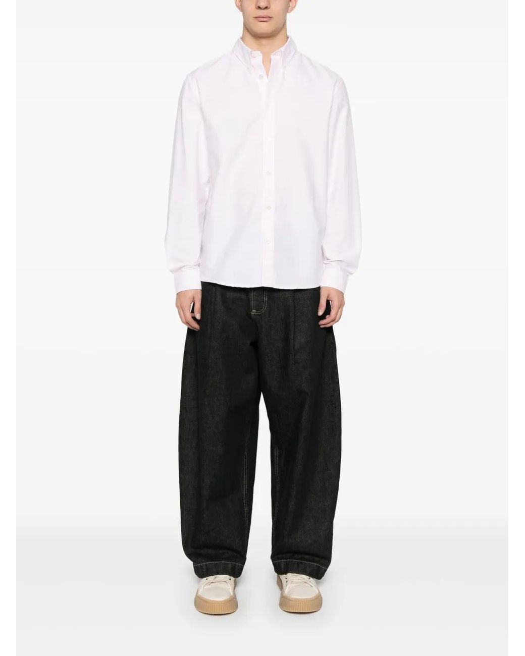A.P.C. White Greg Shirt for men
