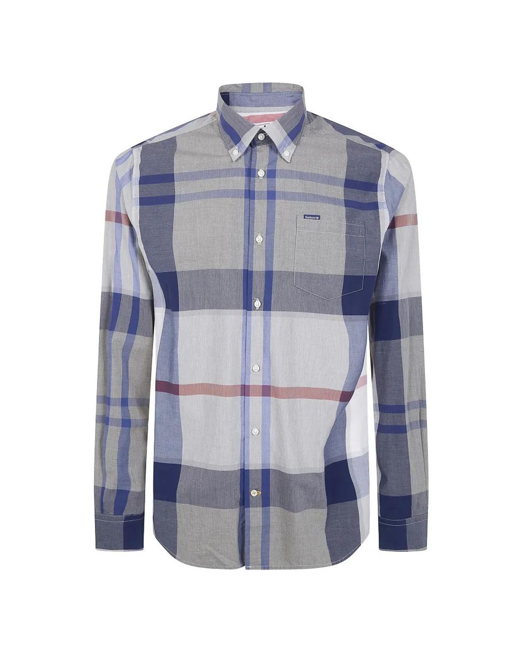 Barbour Blue Harris Long-Sleeve Shirt for men