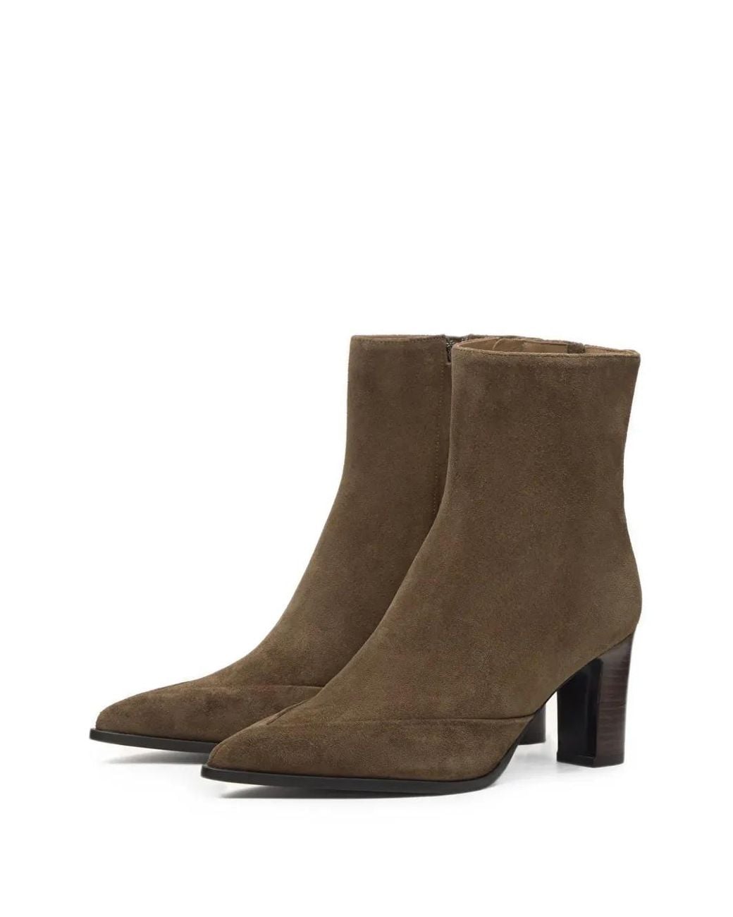 Lottusse Brown Cort Suede Ankle Boots