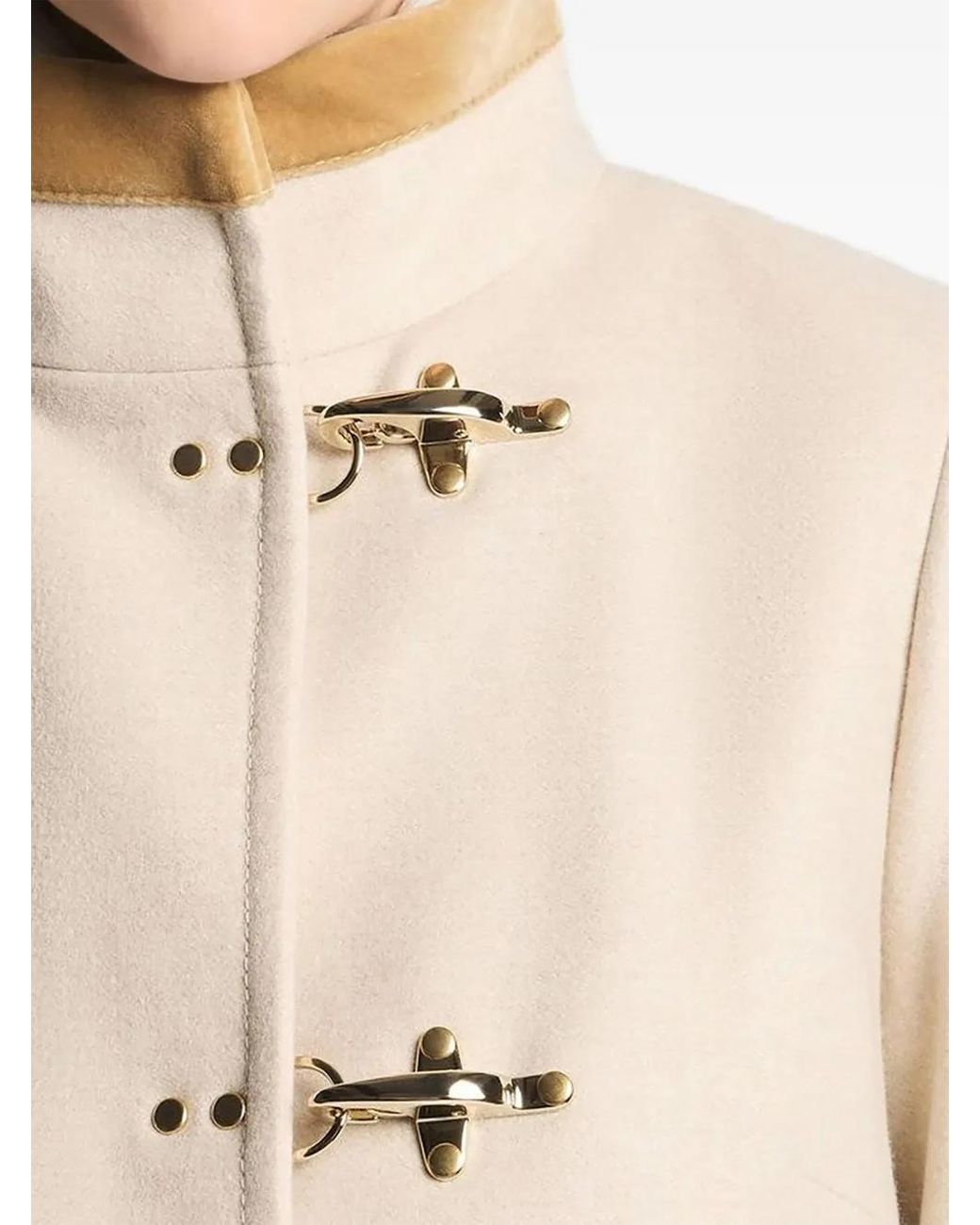 Fay Natural Long-Sleeves Coat