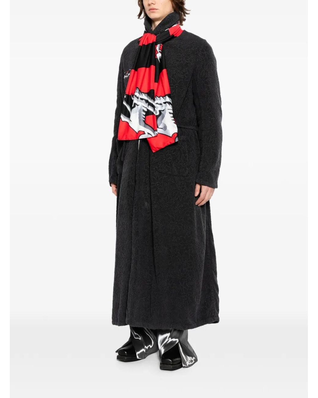 PROTOTYPES Black Bathrobe Bomber for men