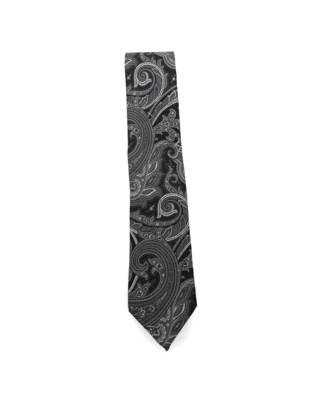 Gabriele Pasini White Paisley-Print Tie for men