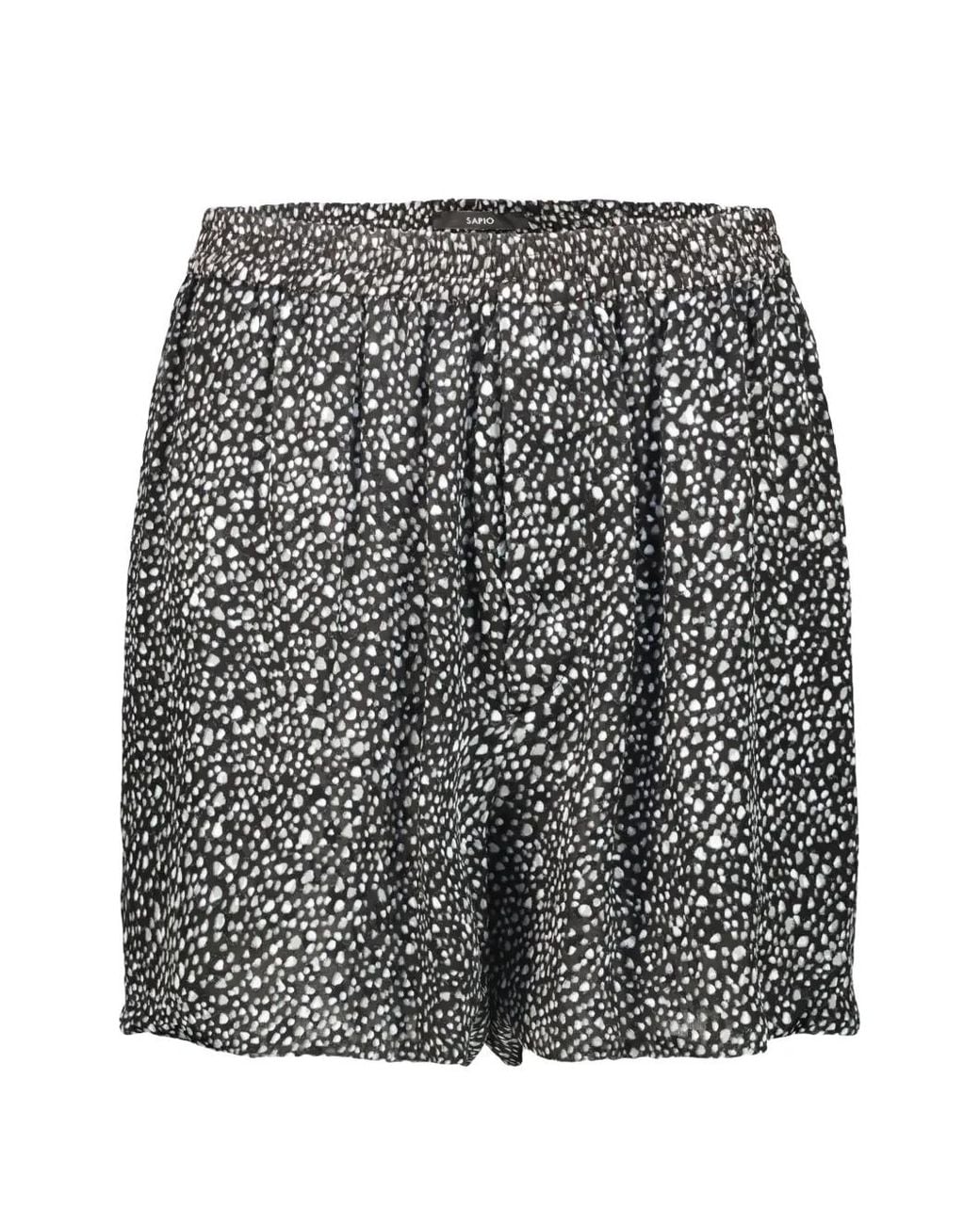 Shorts N.º Con Efecto Devoré SAPIO de color Gray