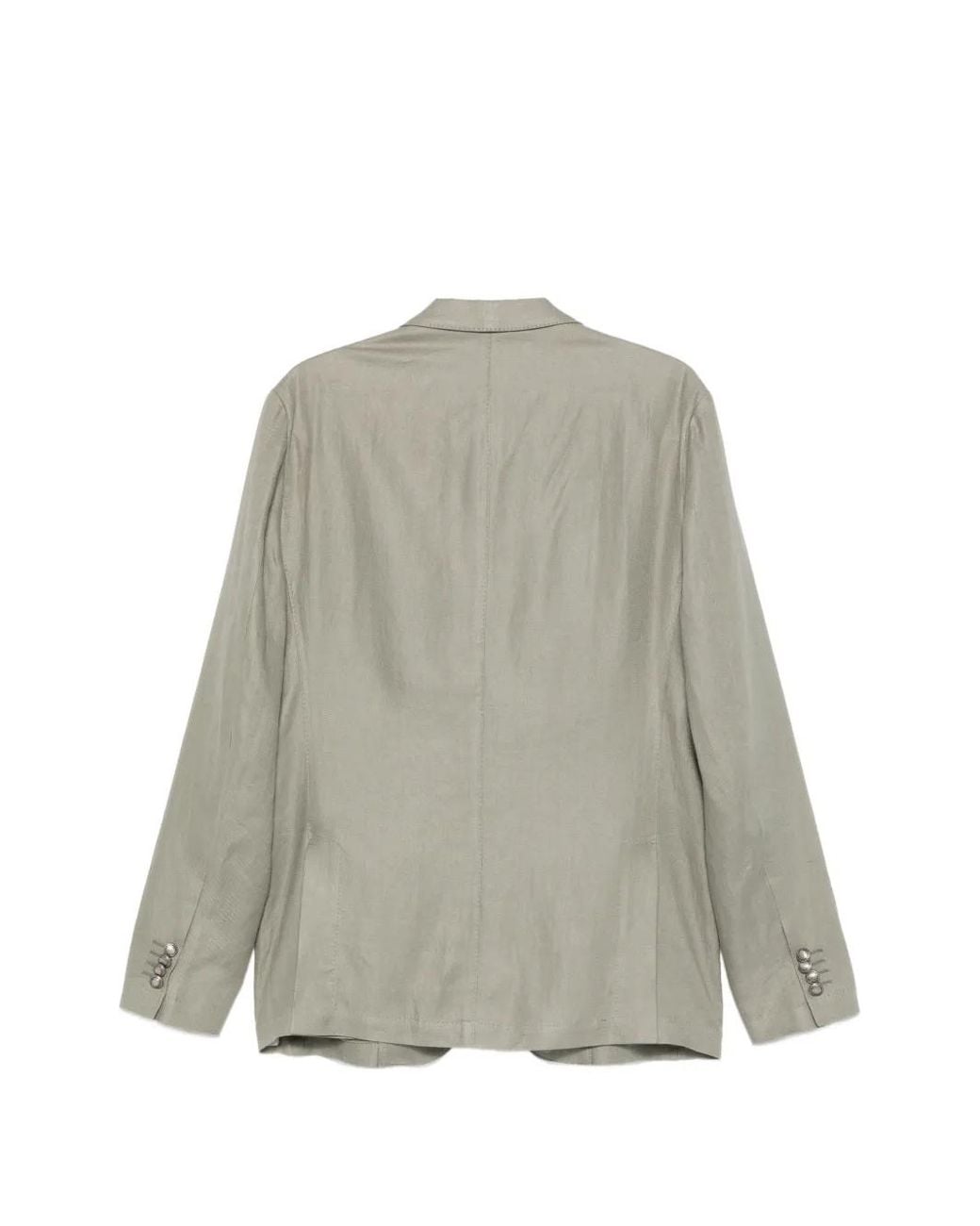 Corneliani Gray Single-Breasted Patch-Pocket Jacket for men