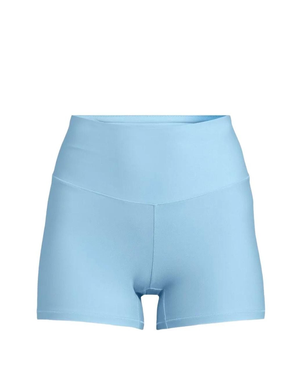 Casall Blue Short Taille-Haute À Logo Imprimé