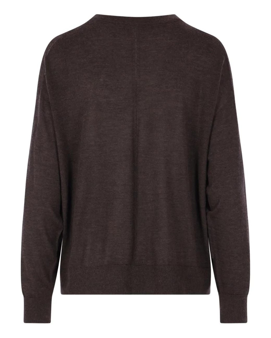 arch4 Black V-Neck Ribbed Sweater