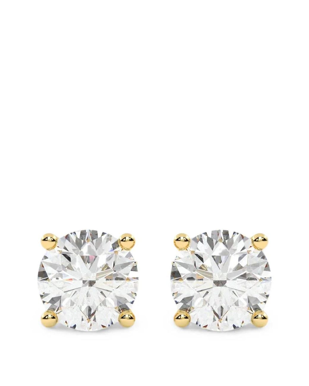 Diamond Essentials White Lab-Grown Diamond Solitaire Earrings