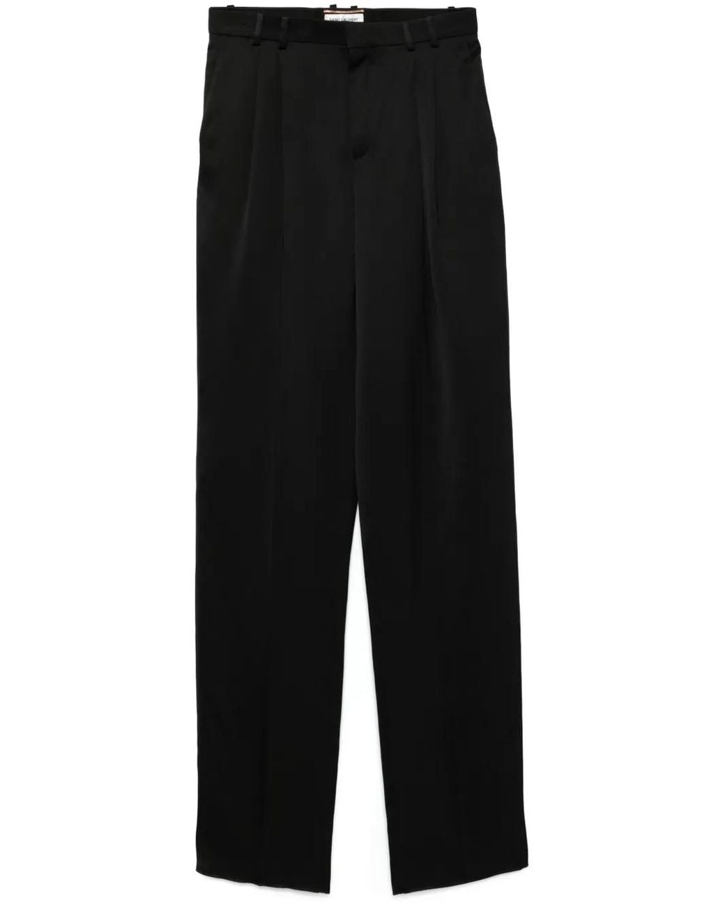 Saint Laurent Black Satin Trousers