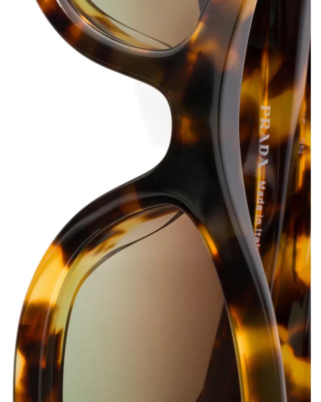 Prada Brown Sunglasses With Logo