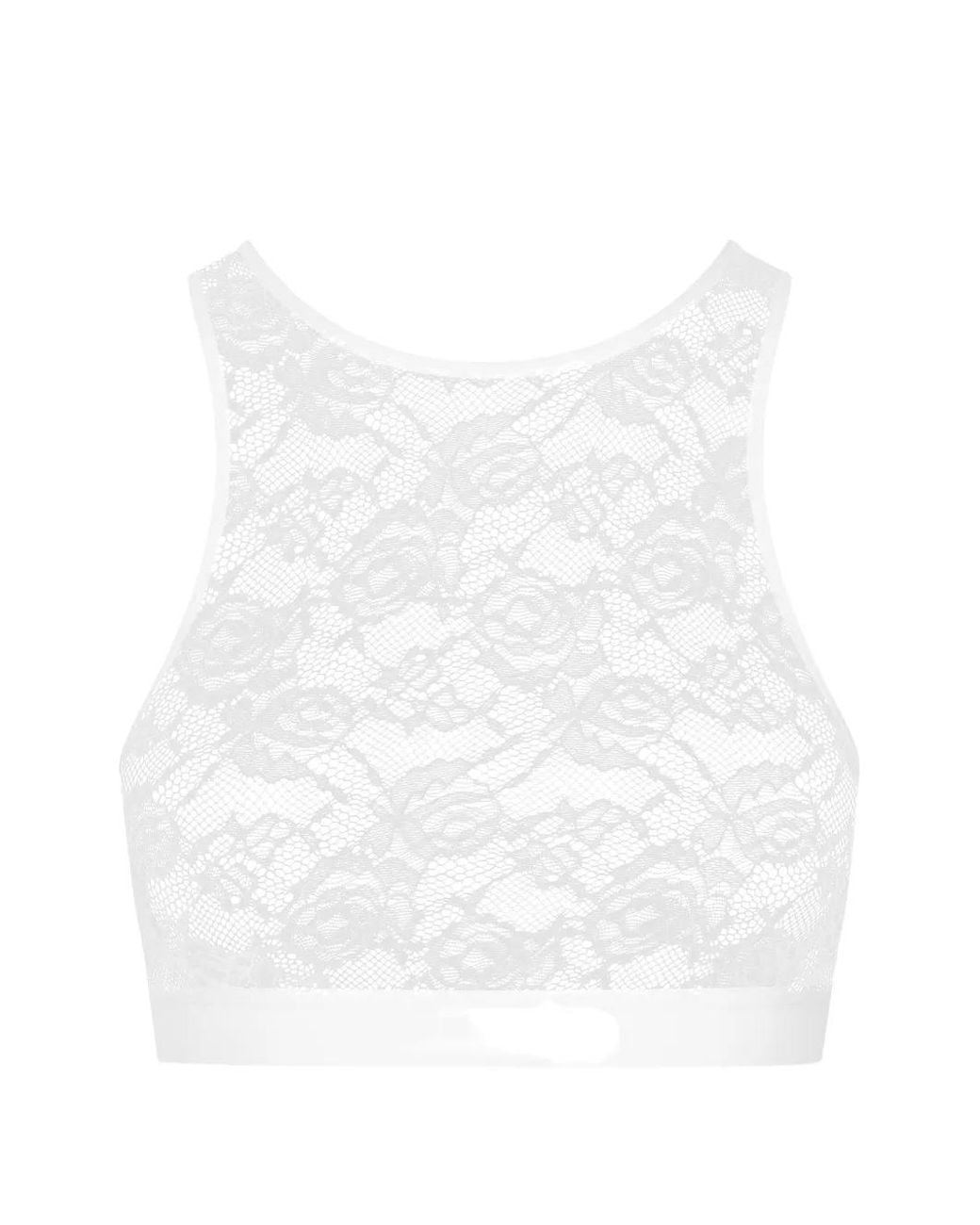 Maison Close White Flashback Lace Bralette
