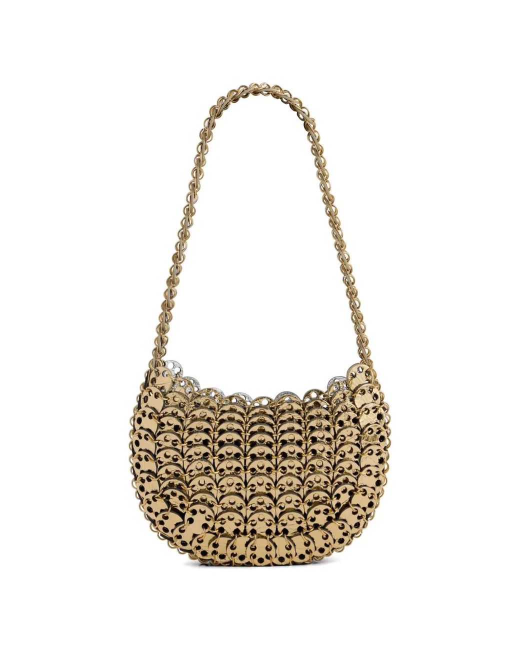 Rabanne White Moon Flip Bag