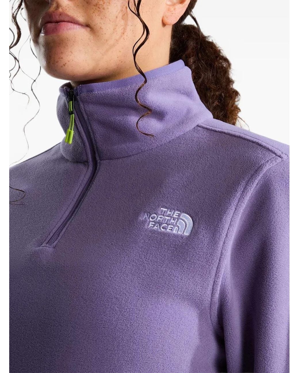 The North Face Purple Glacier Fleece ¼ Zip Jacket