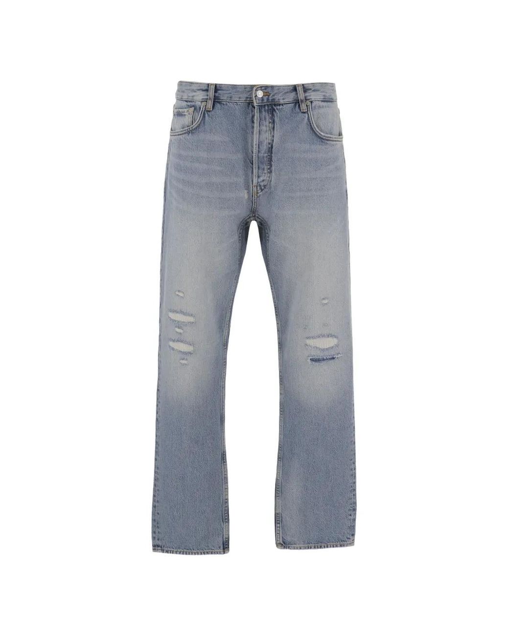 Emporio Armani Blue J101 Distressed Jeans for men