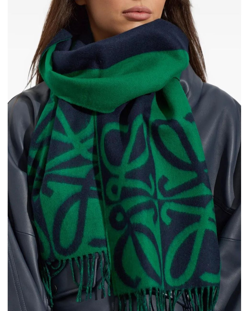 Loewe Green Scarf