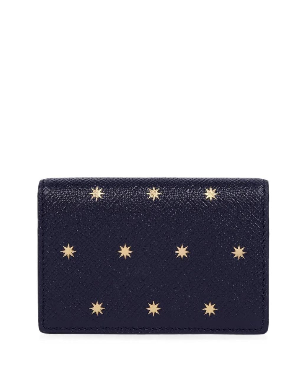 Smythson Blue Stars Card Case