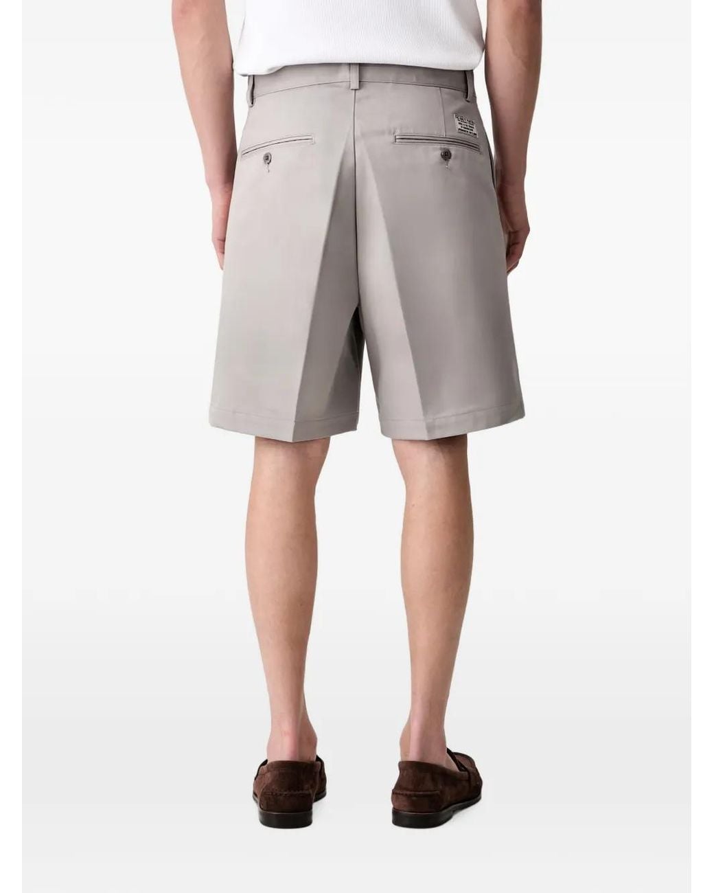 Wacko Maria Gray Pleated Tailored Shorts for men