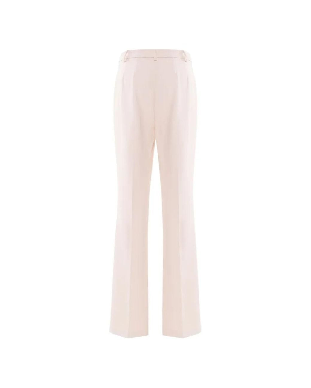Nenette White Ever High-Waisted Flared Trousers