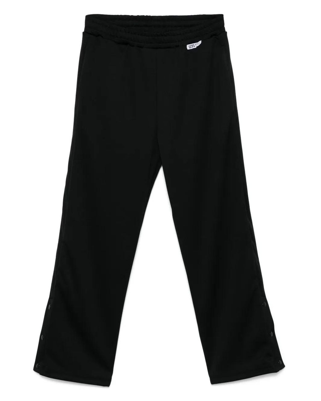 Gcds Black Button-Detail Track Pants for men
