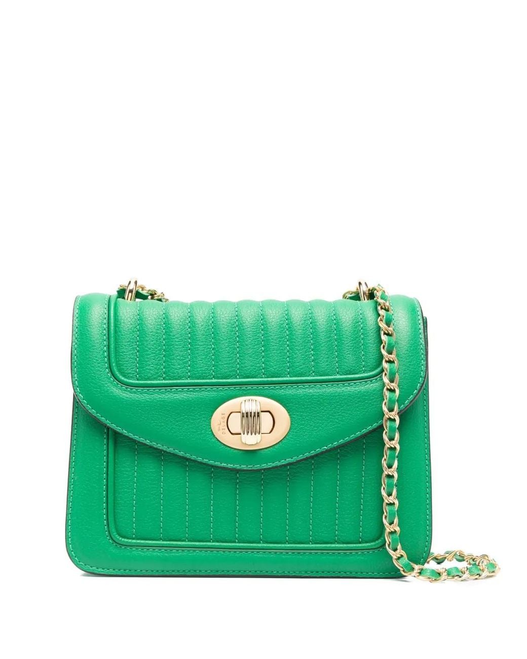 Delage Green Mini Ginette Shoulder Bag