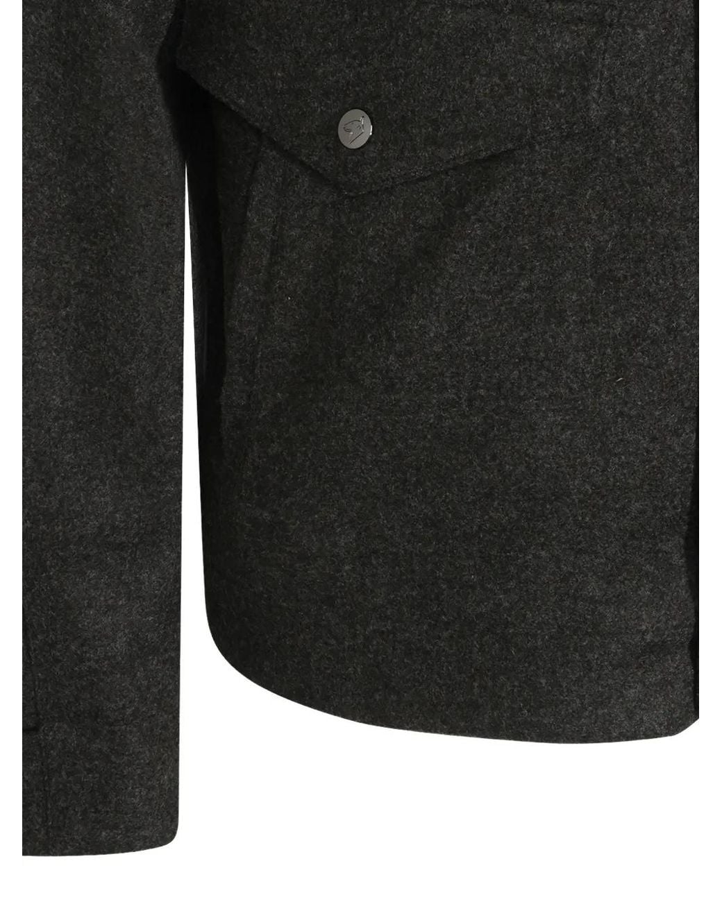 Montecore Black High-Neck Jacket for men