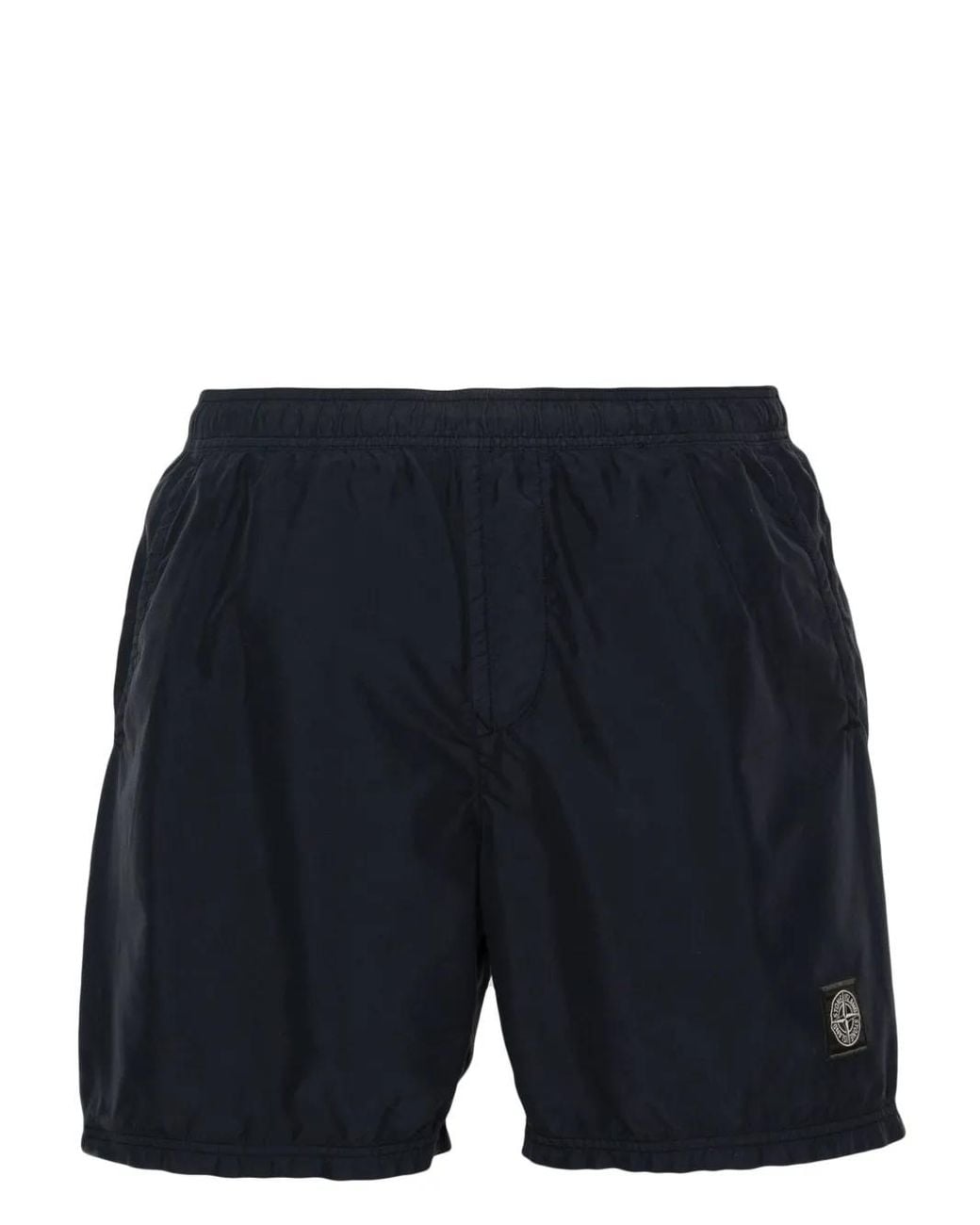 Stone Island Blue B100B09 Brushed Nylon Swim Shorts for men