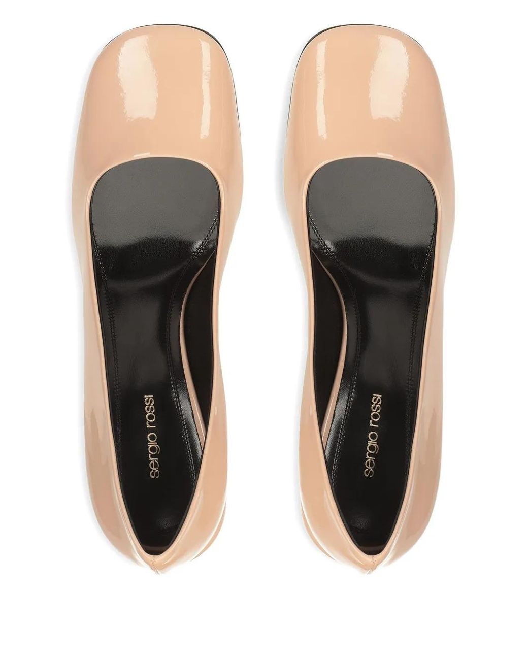 Sergio Rossi Natural 80Mm Square-Toe Pumps