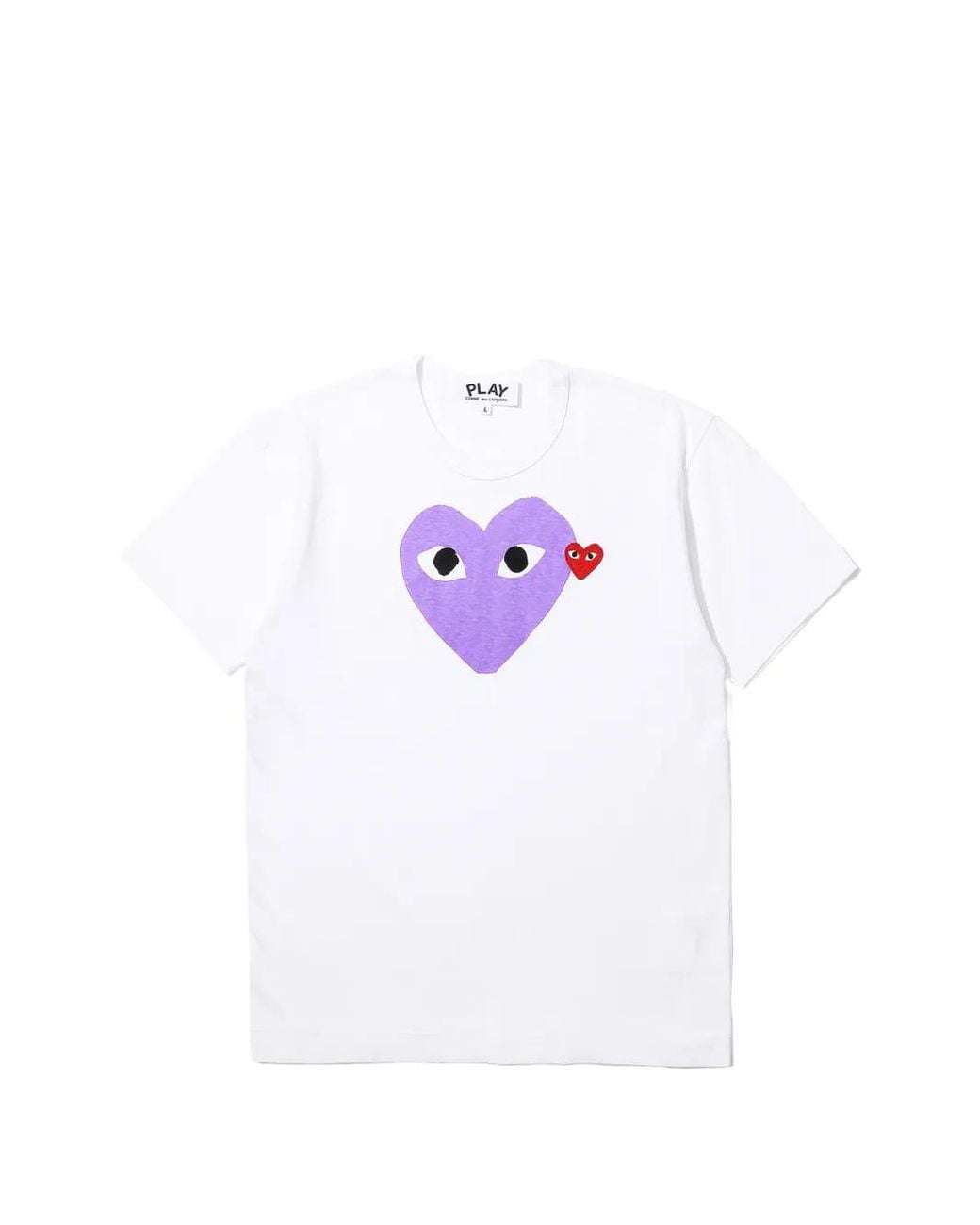 COMME DES GARÇONS PLAY White Heart-Graphic T-Shirt for men