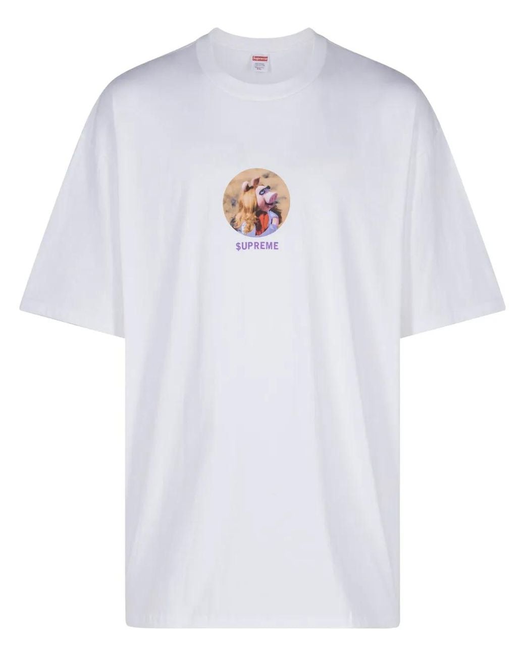 Supreme White Miss Piggy T-Shirt