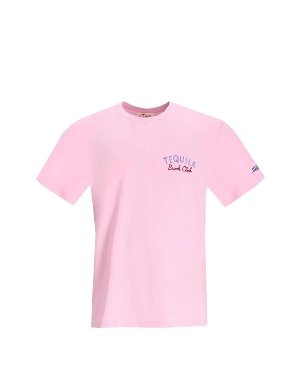 Mc2 Saint Barth Pink T-Shirt Portland À Imprimé Graphique for men
