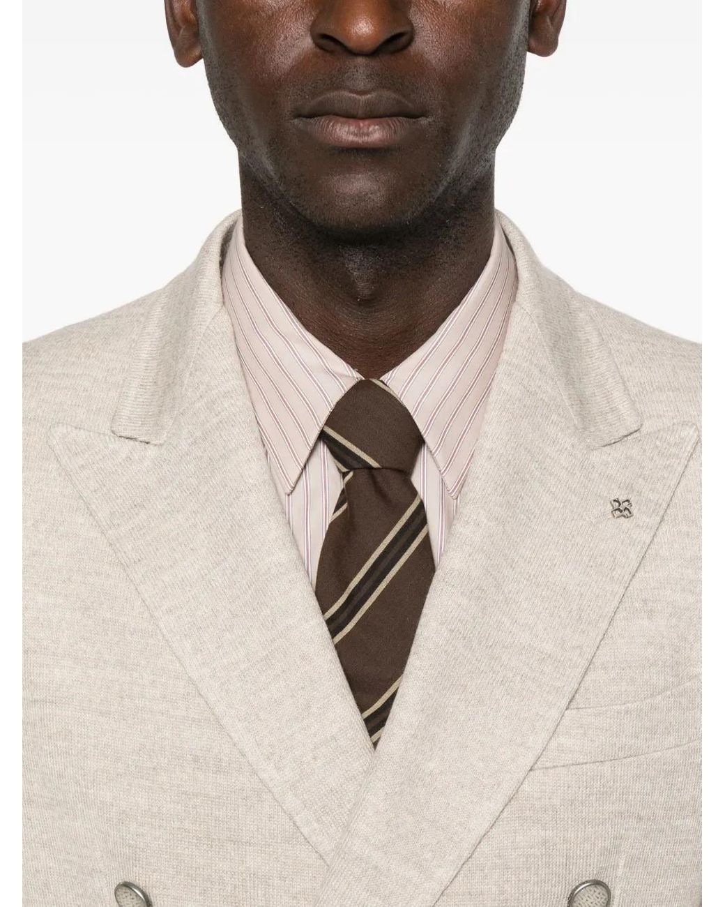 Tagliatore Doppelreihige Jacke in White für Herren