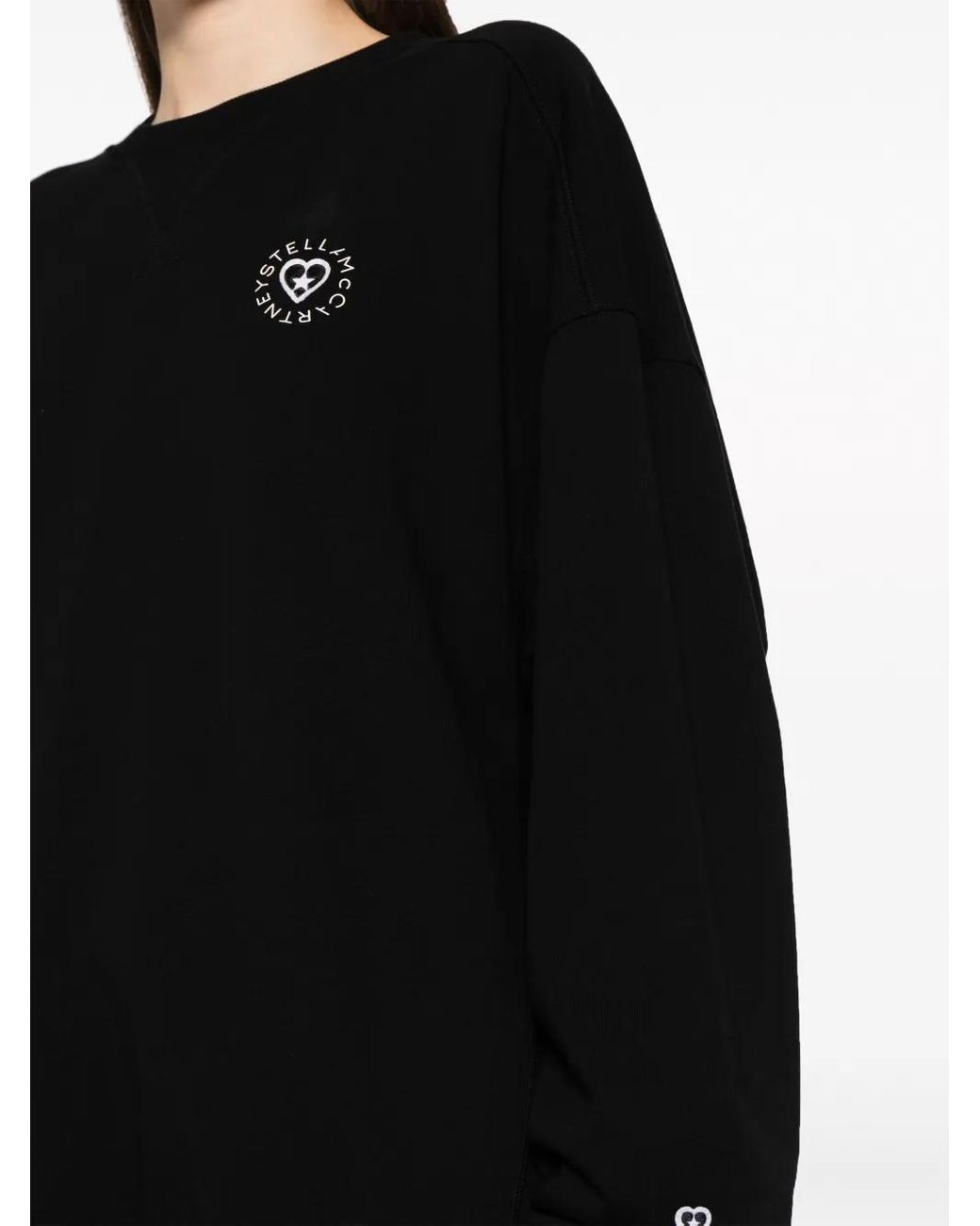 Stella McCartney Black Sweatshirt Mit Logo-Patch