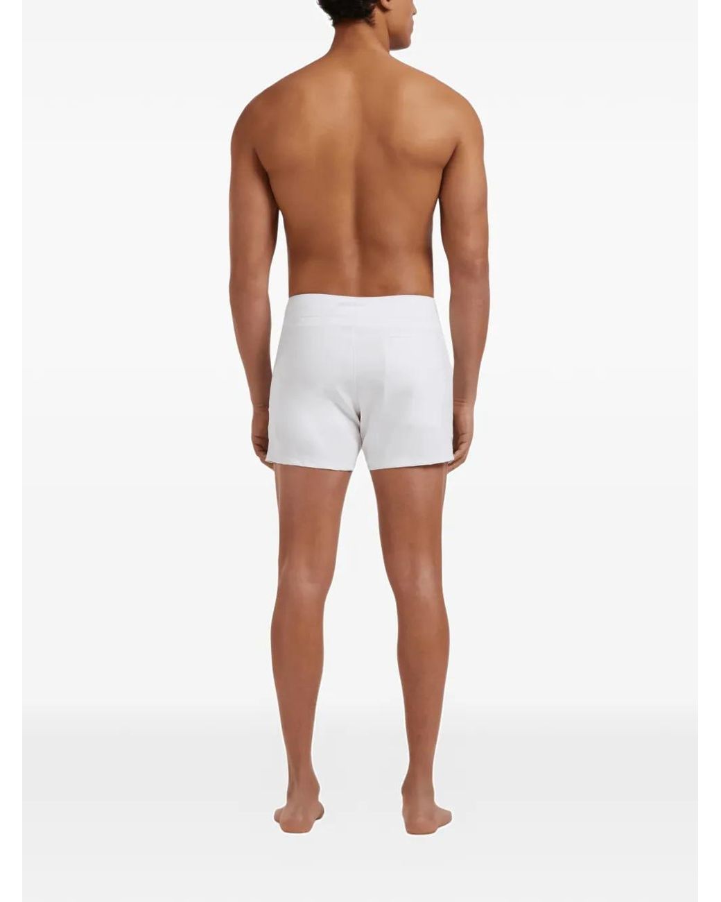 Vilebrequin White Flat Belt Swim Shorts for men