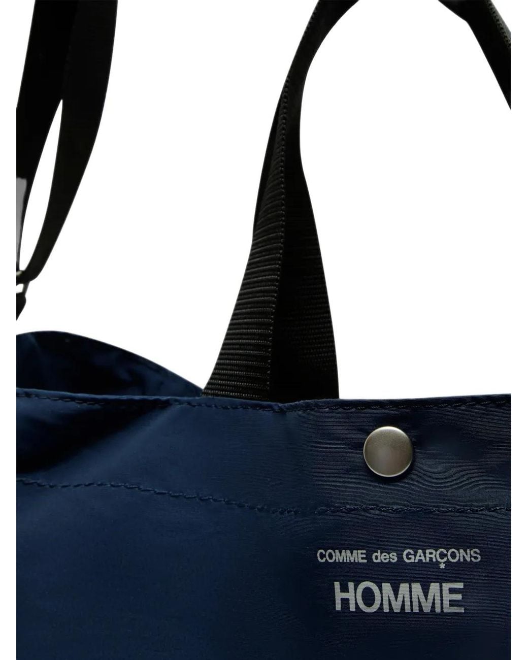 Comme des Garçons Blue Logo-Print Tote Bag for men
