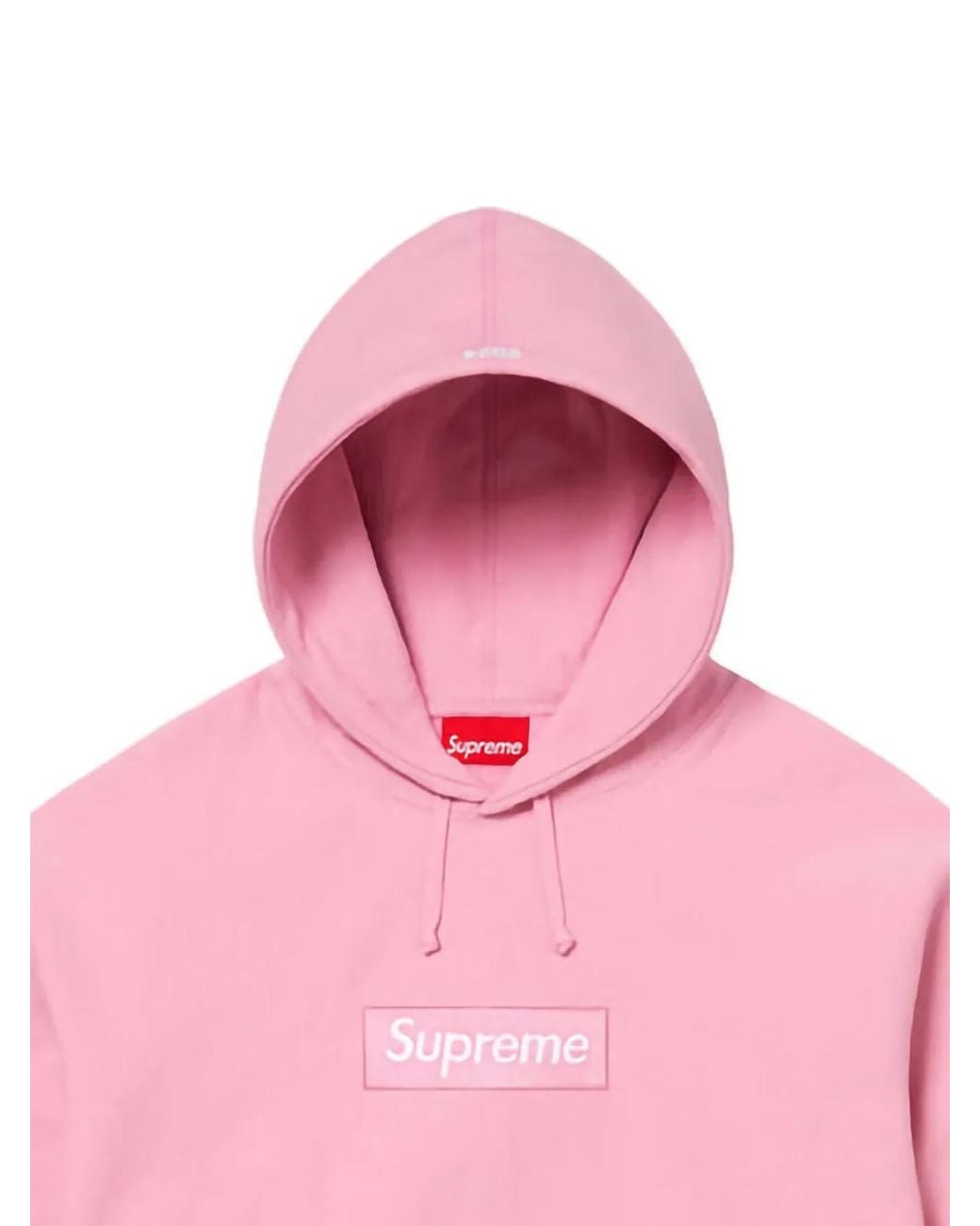 Supreme Box Logo Hoodie in Pink | Lyst