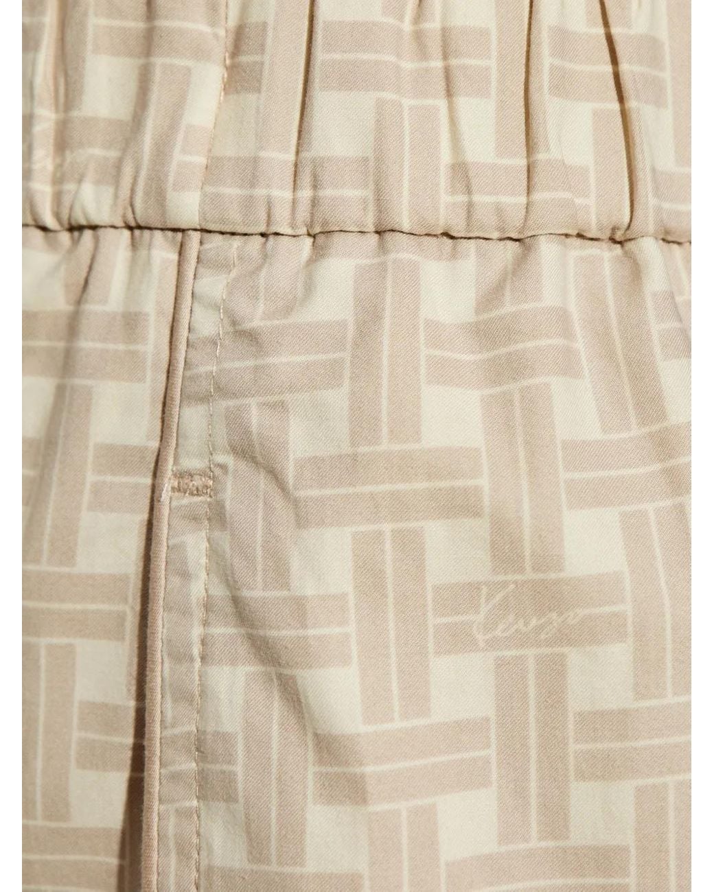 KENZO Natural Pattern-Jacquard Trousers