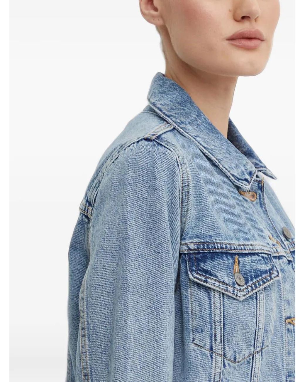 Levi's Blue Washed-Denim Jacket