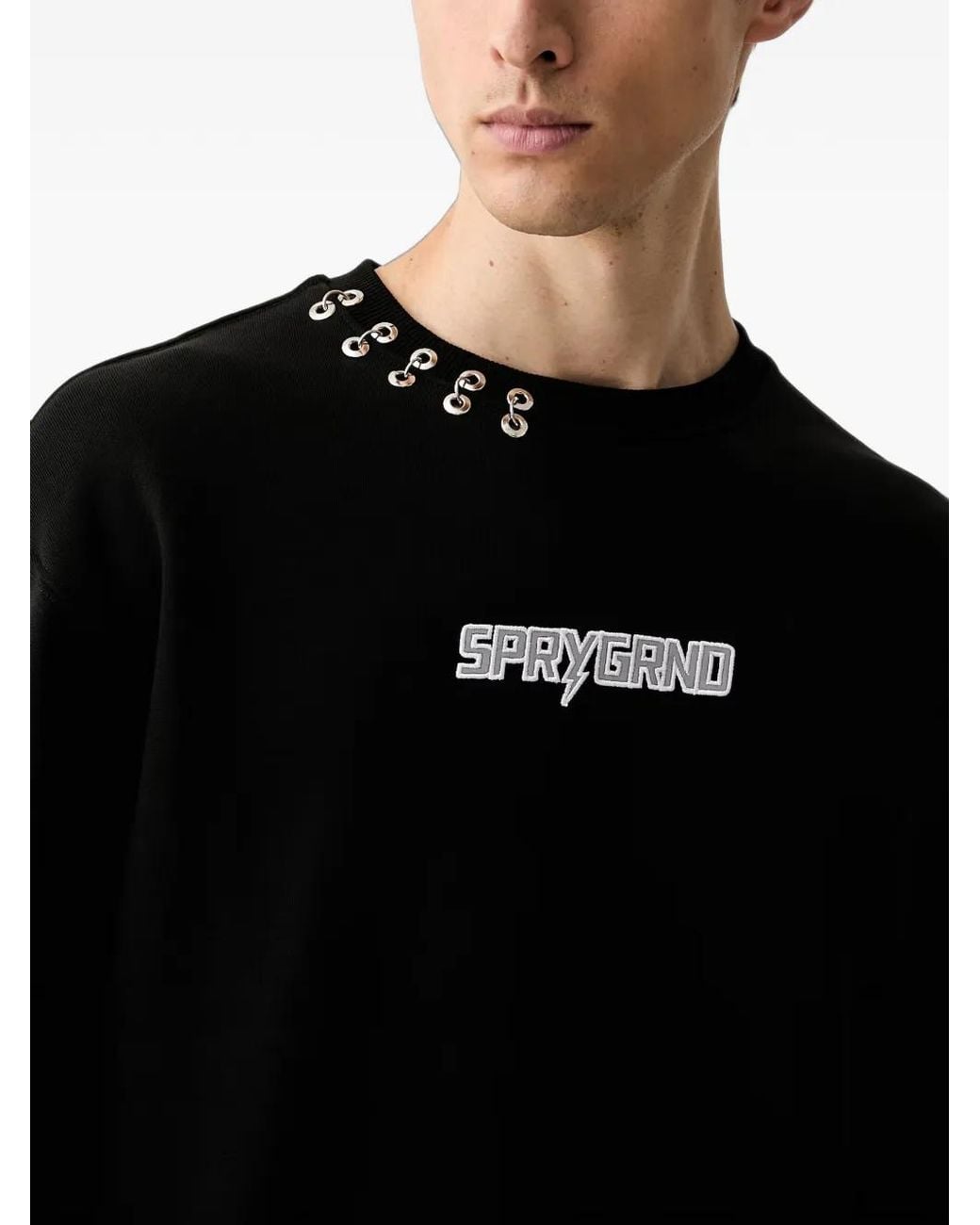 Sprayground Lightning Shark Pullover Mit Logo in Black für Herren