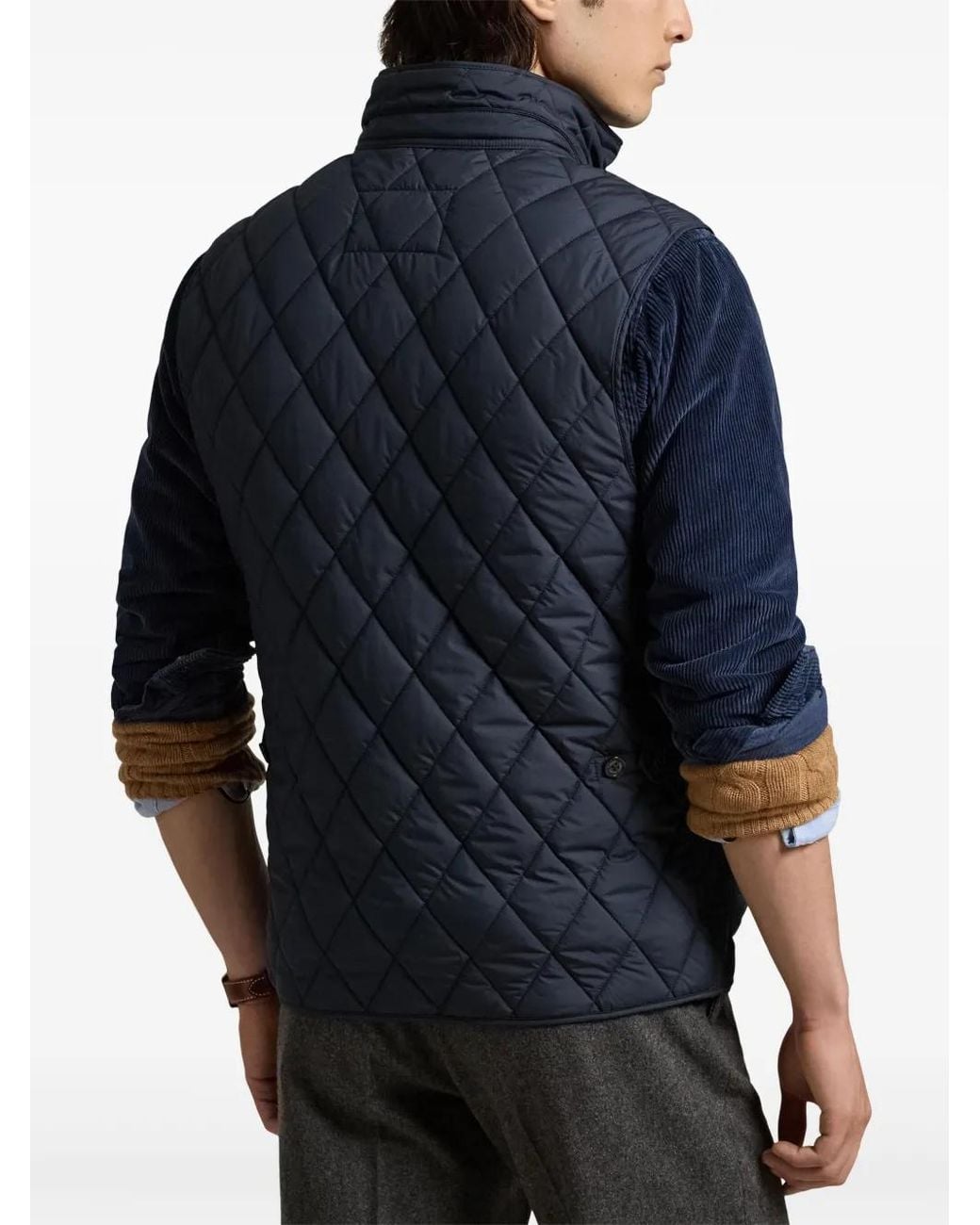 Polo Ralph Lauren Blue Quilted Gilet for men